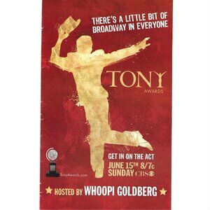 Tony Awards Broadway theatre Hosted Whoopi Goldberg NYC 2000s Print Ad